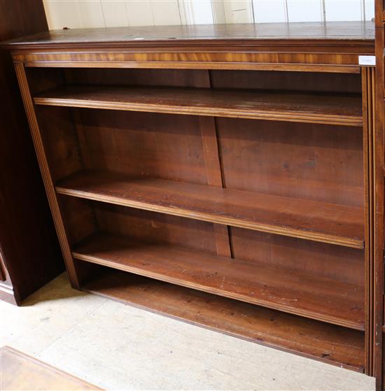 Open fronted bookcase  (lacking plinth)